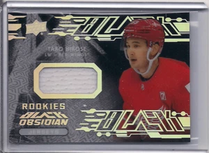 2019-20 UD Black #OJ-TH Taro Hirose Obsidian Jerseys Rookies Relic - Picture 1 of 1