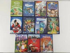 Disney Kids Movie DVD Bundle Toy Story Monsters Inc Finding Nemo Alice Hercules - Picture 1 of 12