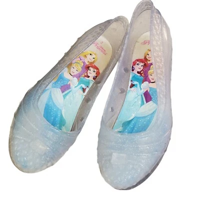 Disney Princess Girl's Jelly Glitter Heels Dress-up Cosplay Size 2 - Image 1 of 4