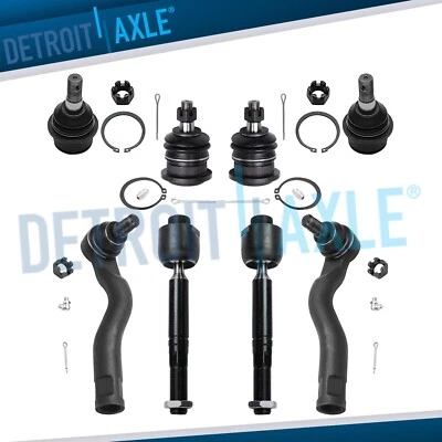 Front Upper & Lower Ball Joints Tie Rods Kit for 2008-2019 Toyota Tundra Sequoia - Image 1 of 4