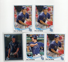 WIL MYERS TAMPA BAY RAYS 2010 BOWMAN CHROME 2013 TOPPS  5X ROOKIE RC LOT