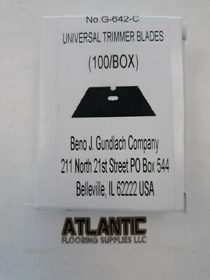 Gundlach No. G-642-C Carpet trimmer blades 100 pack
