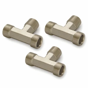 SeaStar HF5536 Hydraulic Tee Fitting 3-Pack for 3/8" Tube 1/4" NPT Teleflex - Picture 1 of 1