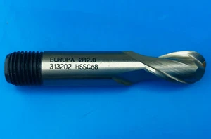 12mm HSS-Co8 Europa 2 Flute Ball Nose Slot Drill with Screwed Shank - Picture 1 of 1