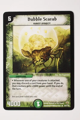Duel Masters Bubble Scarab #81 DM-10 Rare English NM+ - Image 1 of 2