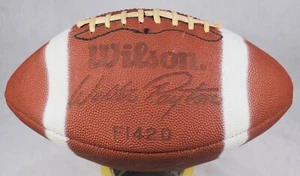 Vintage Walter Payton Wilson F1420 Faux Signature Leather Football - Picture 1 of 4
