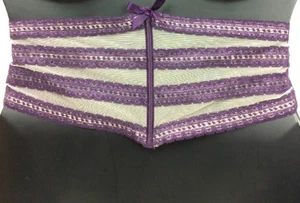 Cintura Cincher vita sexy viola Cacique Lane bryant disossamento pizzo 18/20 22/24 26/28 - Foto 1 di 12