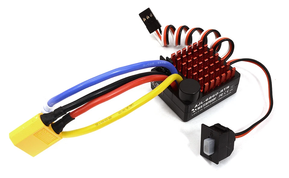 Brush Type ESC 60A Waterproof 2-3S for RC Cars - High Performance Speed Control - Image 1 of 1