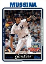 2005 Topps Opening Day New York Yankees Baseball Card #147 Mike Mussina
