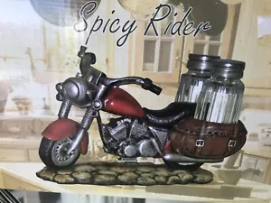 Salt Pepper shakers. Vintage 1970s. NEW in the box. Motorcyclists welcome! - Picture 1 of 5