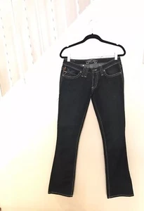 Robin's Jean Women's Blue Dark Wash Embroidered Embellished Denim Size 29 - Picture 1 of 9