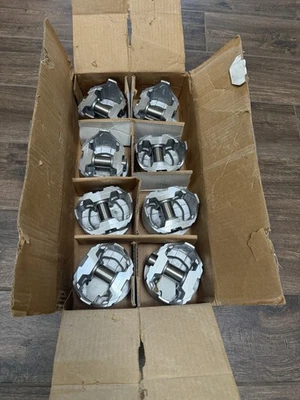 Set of 8 New POWER V8 PISTONS .060  H273CP  Ford 302 Perfect - Image 1 of 4