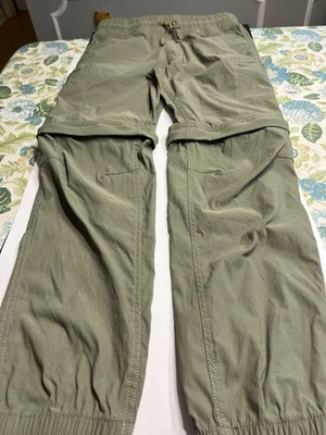 Pantalones Cortos Jogger Eddie Bauer Juveniles Convertibles Verde Oliva Talla L (14) Foto 1 de 4