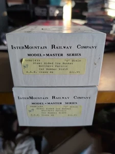 2 Intermountain Railway O Steel Sided Ice Bunker Northern Pacific #91459/91499 - Picture 1 of 10