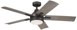 52" Kichler Tide Olde Bronze LED Outdoor Ceiling Fan with Remote - Picture 1 of 1