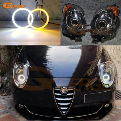 Anillos de halo ojos de ángel LED luz diurna ojos de ángel para Alfa Romeo Mito 955 2008 2009-2019 Foto 1 de 4