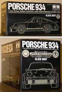 TAMIYA RC 1/12 BLACK PORSCHE 934 RSR TURBO on GT01 CHASSIS LIM NEW KIT NEW BOX - Picture 1 of 1