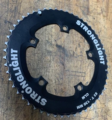Stronglight 53t Chainring 5 bolt 130bcd - Image 1 of 4