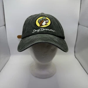 Bucees Hat Day Dreamer Adjustable Strap Back Leather Cap Hat Green - Photo 1/5