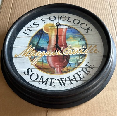 Margaritaville 5 O’clock O’clock Somewhere Wall Clock - Image 1 of 4
