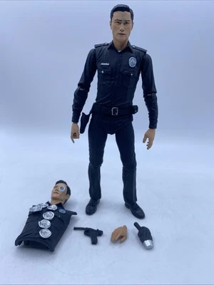 "Figura suelta NECA Terminator Genisys - T-1000 disfraz de policía 7""" Foto 1 de 4
