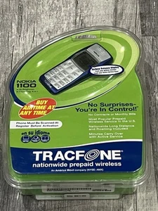 RZADKI VTG Nokia 1100 Tracfone ogólnokrajowy przedpłacony telefon bezprzewodowy / fabrycznie zapieczętowany - Zdjęcie 1 z 14