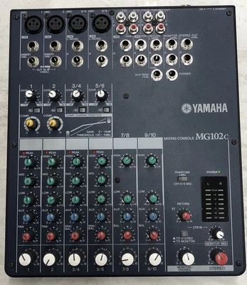 Yamaha MG102c 10 Channel Analog Mixing Console TESTED WORKING NO AC Adapter - Image 1 of 4