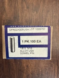 1/8 X 5/16 Dowel  PIN ALLOY  100 Pcs - Picture 1 of 3
