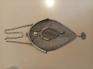 Borsetta argento 800 vintage anni 20 - Foto 1 di 17