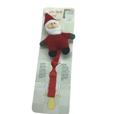 Vtg 1999 Jingle Bell Babies Pacifier Buddy Santa Claus Plush Russ Berrie and Co. - Image 1 of 4