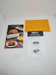 Now You're Cooking With Nesco 12 qt Roaster Oven Recipes & Use Care Instructions - Picture 1 of 5