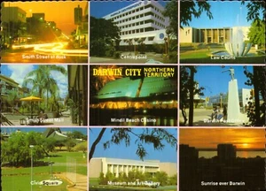 Darwin City NT Multi-View Postcard. Vintage 80s Old Australia - Picture 1 of 2
