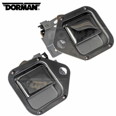 Juego de pares de manijas de puerta exteriores cromadas delanteras izquierda y derecha para Kenworth T800 Foto 1 de 4