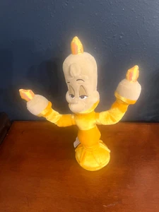 Lumiere Beauty & the Beast Plush Disney Store 12" Candle Stick Authentic Patch - Picture 1 of 10
