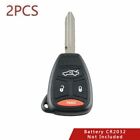 2 For 2006 2007 Dodge Charger Chrysler 300 Jeep Keyless Entry Remote Car Key Fob