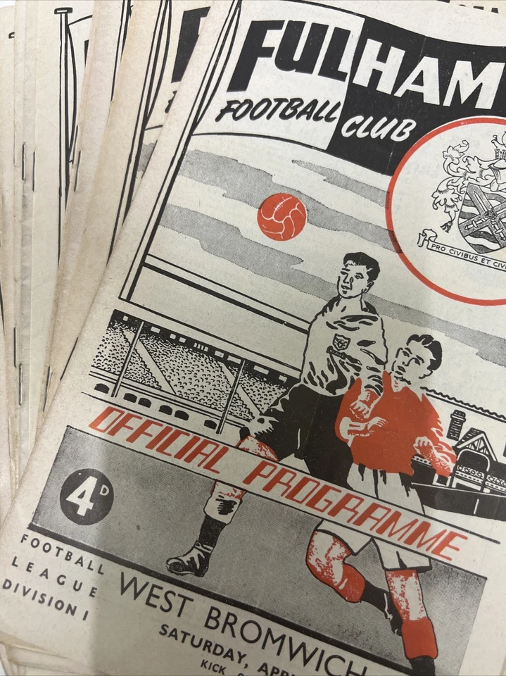 FULHAM 1959-60 (PROMOTED SEASON ) Complete Home Collection. - Image 1 of 4
