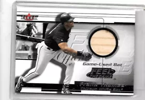 FRANK THOMAS 2001 FLEER FEEL THE SPIEL OFFIZIELLES SPIEL GEBRAUCHTE FLEDERMAUS - Bild 1 von 1