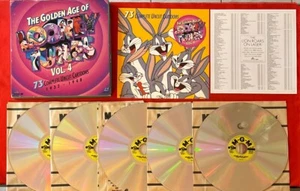 COFFRET 5X LASERDISCS GOLDEN ÂGE OF LONEY TUNES VOL 4 LIVRET 1993 ANGLAIS - Photo 1/18
