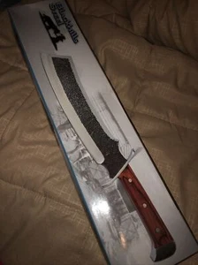 Frost Cutlery Bowie Machete Fixed 12.25" Stainless Full Blade Pakkawood Handle - Picture 1 of 3