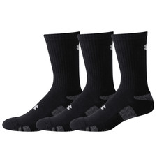 3 Pair Training Crew Socks Mixed Color New Under Armour Boys Youth LG Heatgear