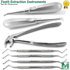 Kit básico de extracción de dientes de 7 piezas conjunto de instrumentos de cirugía dental alemán G - Imagen 1 de 9