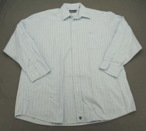 Henry Jacobson Shirt Adult XL Blue Long Sleeve Casual Mens 17 1/2 34/35 - Picture 1 of 12