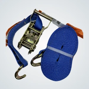 1" Ratchet Tie Down Straps w/Double J Hooks - Picture 1 of 2