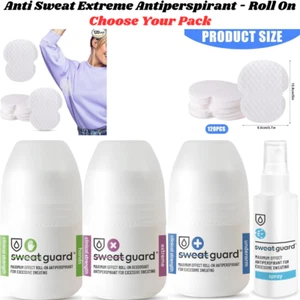 Sweat Guard Antiperspirant Roll On/Spray Maximum Protection Anti Sweat Underarm - Picture 1 of 56
