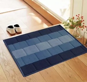 Polypropylen Antirutsch Boden Türmatte 38x58cm Blau - Bild 1 von 3