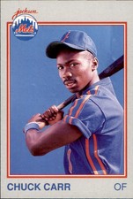 1989 Jackson Mets Grand Slam #2 Chuck Carr Fontana California CA Baseball Card