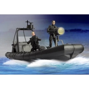 1:18 Patrol boat Patrol Rubber boat hovercraft vehicle Frogman military model - Picture 1 of 11