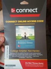 Connect Access Card for an Introduction to Business Ethics by Joseph R. Desjardi
