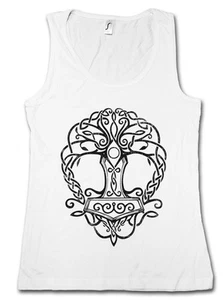 CHALECO SIN MANGAS YGGDRASIL MJÖLNIR Tree of Life Walhall Walhalla Ravens Mjölnir - Imagen 1 de 2