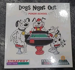 Dogs Night Out Game Poker School Card Game 5 Ball Poker Out Card NEW SEALED - Picture 1 of 9